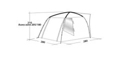 Easy Camp Fairfields Drive Away Awning (2022) -Outdoor Products Sales 120375 Fairfields DrawingPerspective2