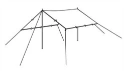 Robens Tarp 3 X 3m -Outdoor Products Sales 130108 Tarp 3x3 m Drawing Perspective 2