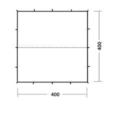 Robens Tarp X 4m -Outdoor Products Sales 130186 Tarp 4x4 m Drawing Floorplan 3 2