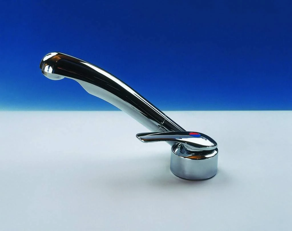 Reich TWIST Mixer Tap Nickel - Left Hand 1 Reich TWIST Mixer Tap Nickel - Left Hand