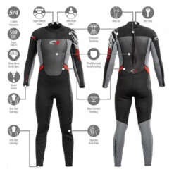 Osprey Origin Mens Full Length Wetsuit 5mm - Red 10 Osprey Origin Mens Full Length Wetsuit 5mm - Red -Outdoor Products Sales 4 2 18
