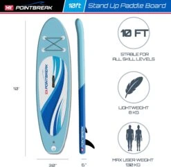 M.Y 10ft Blue Inflatable Paddle Board Package -Blue -Outdoor Products Sales 807 2329
