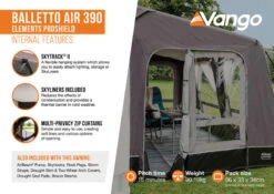 Vango Balletto Air 390 Elements ProShield Caravan Awning -Outdoor Products Sales Balletto Air 390 EPS2 small