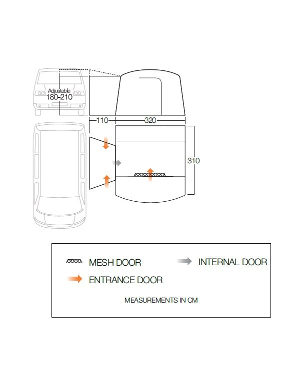 Vango Cove II Poled Drive Away Awning 2 Vango Cove II Poled Drive Away Awning - Image 2