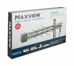 Maxview Mobile TV Aerial Kit – 20 Element Log 7 Maxview Mobile TV Aerial Kit – 20 Element Log -Outdoor Products Sales Hero MXL053 PACKAGING Image