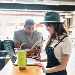 Klean Kanteen Insulated TK Wide With Café Cap 355ml - Berry -Outdoor Products Sales K12TKWPCC JP LS coffee working lifestyle