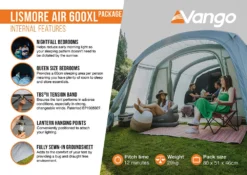 Vango Lismore Air 600XL Tent Package -Outdoor Products Sales Lismore Air 600XL Package2