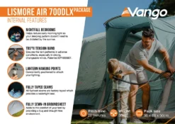 Vango Lismore Air 700DLX Tent Package -Outdoor Products Sales Lismore Air 700DLX Package2