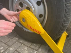 Milenco Wraith 2 Wheel Lock - Caravans -Outdoor Products Sales Wraith Motorhome Removal 1