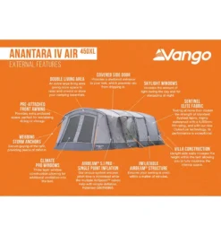 Vango Anantara IV Air 450XL Tent -Outdoor Products Sales anantara iv air 450xl 3