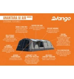 Vango Anantara IV Air 650XL Tent -Outdoor Products Sales anantara iv air 650xl 3