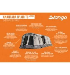 Vango Anantara Air TC 450XL Tent -Outdoor Products Sales anantara iv air tc 450xl 3