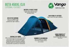 Vango Beta 450XL CLR XL Tent -Outdoor Products Sales beta 450xl clr