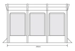 Outdoor Revolution Eden Air 390 Caravan Awning -Outdoor Products Sales eden air 390 fp 2
