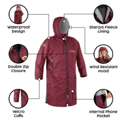Osprey Unisex Changing Robe Maroon -Outdoor Products Sales feature image 3 1