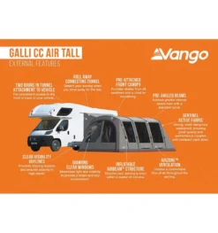 Vango Galli CC Air Tall Drive Away Awning -Outdoor Products Sales galli cc air tall 3