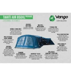 Vango Tahiiti 850XL Airbeam Tent 2023 -Outdoor Products Sales tahiti air 850xl 2