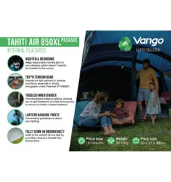 Vango Tahiiti 850XL Airbeam Tent 2023 -Outdoor Products Sales tahiti air 850xl 3