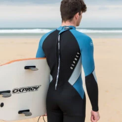 Osprey Zero 3mm Mens Full Length Wetsuit -Outdoor Products Sales ws1043 1052 osprey zero mens wetsuit blue lifestyle 47 12