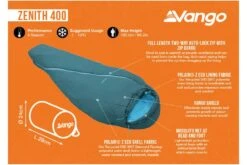 Vango Zenith 400 Sleeping Bag -Outdoor Products Sales zenith 400 2